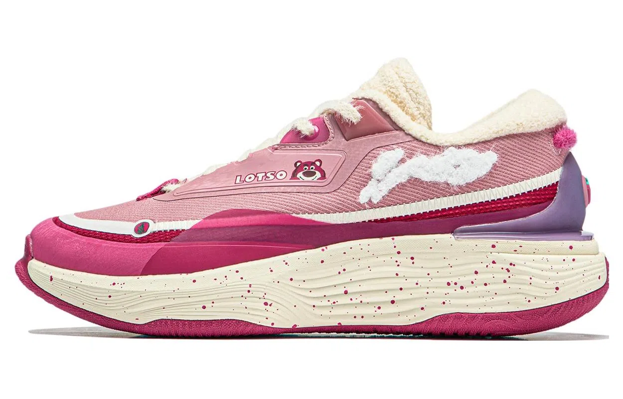 Disney x Li-Ning Soft Warm Low Casual Shoes Women's Apricot Pink