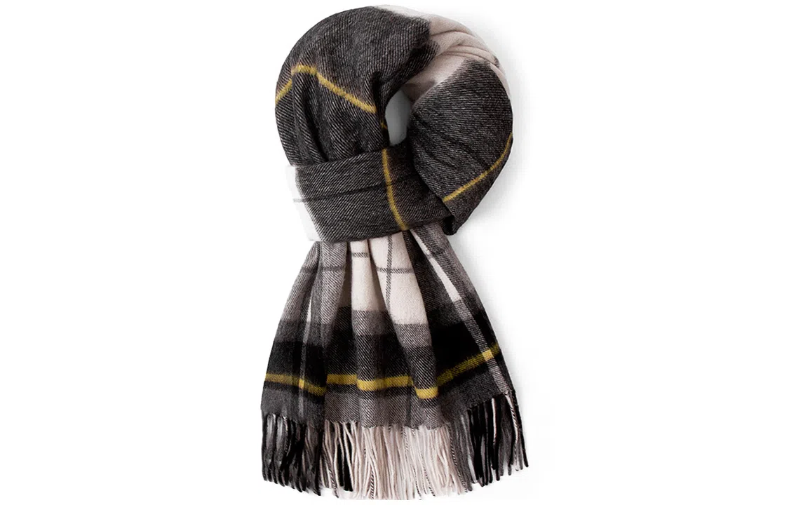 优幽兰 经典款针织加厚保暖商务休闲护脖子防风防寒 绒线围巾 男款