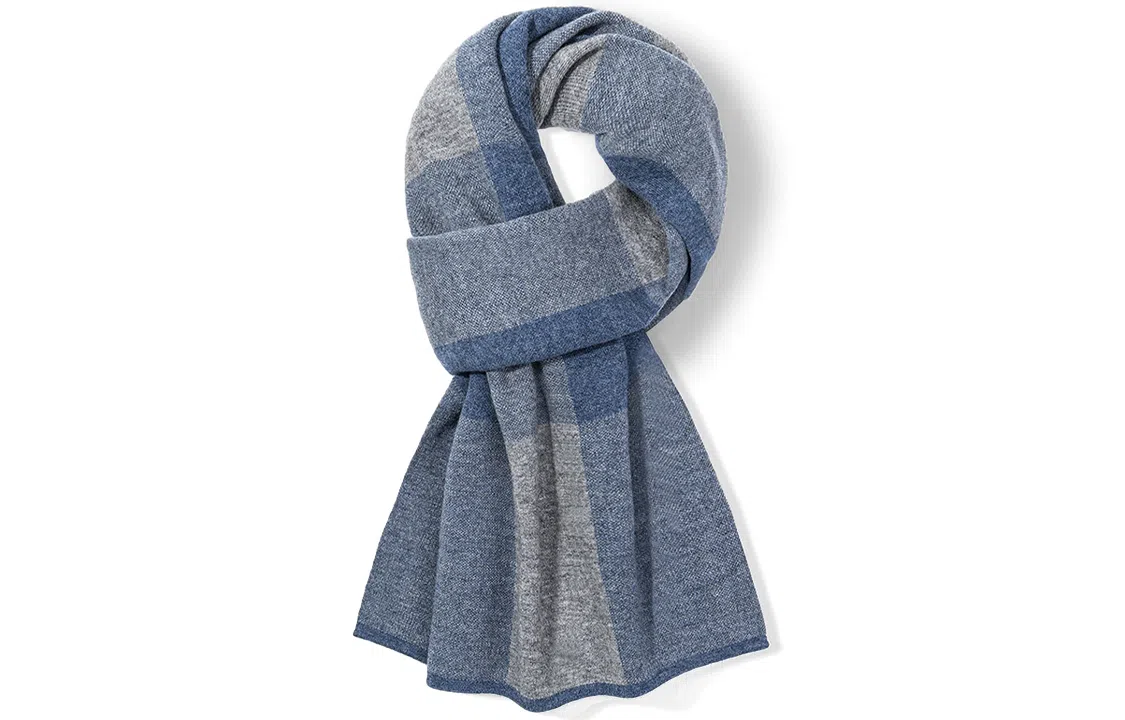 优幽兰 加厚 防风防寒保暖 绒线围巾 男款