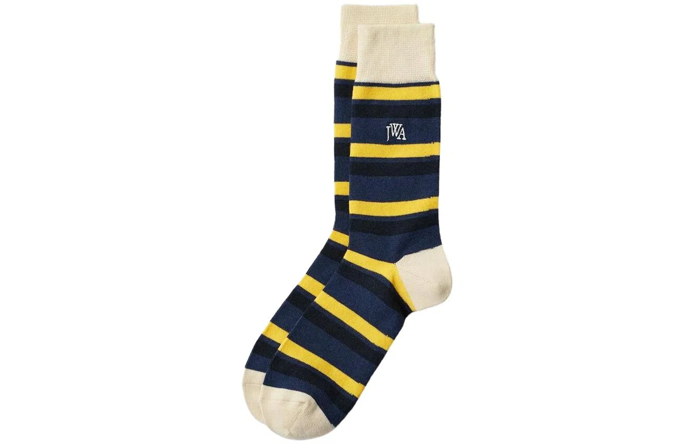 UNIQLO JW Anderson FW23 Striped Knit Socks Navy