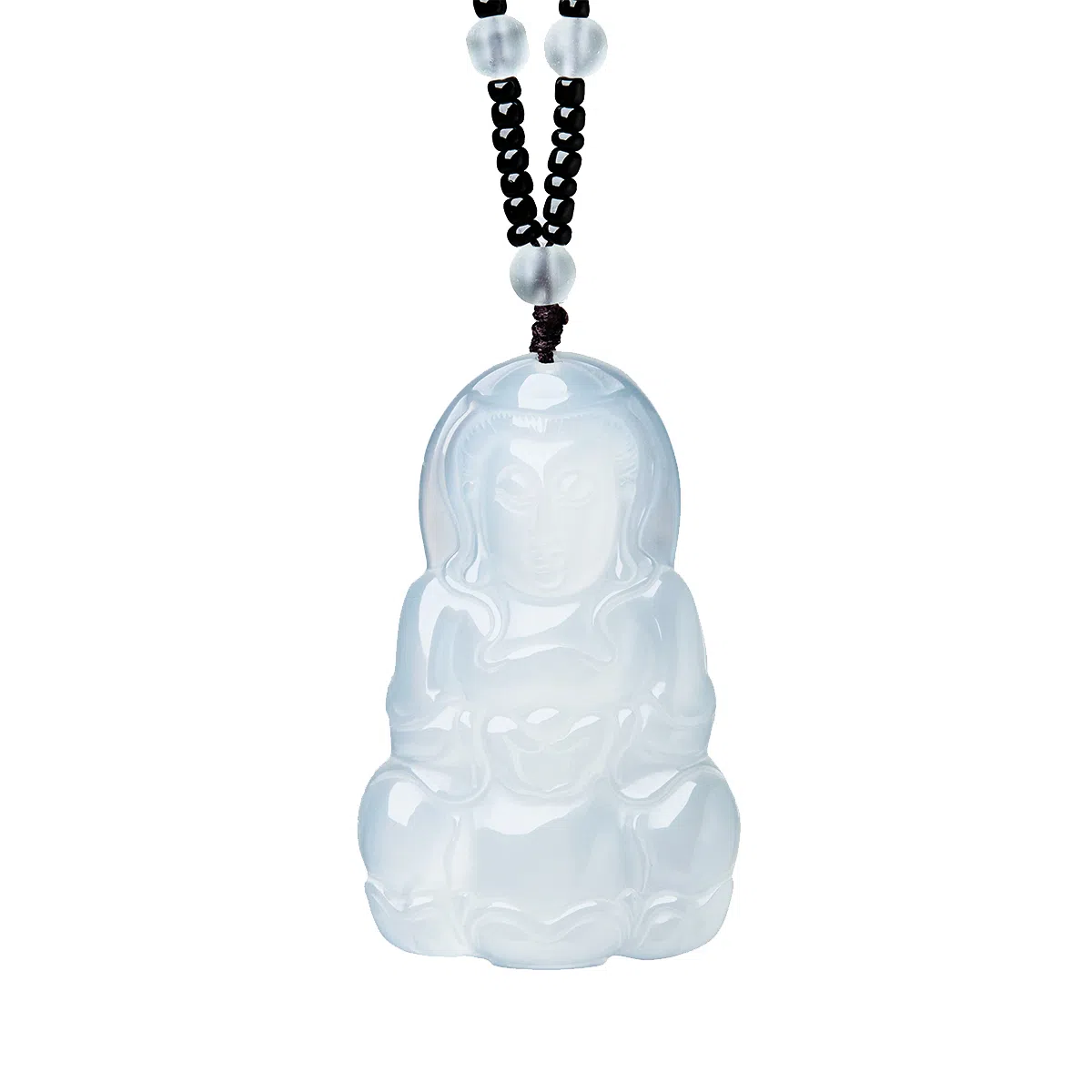 琳琯瑛 冰透荔枝 观音 玉髓 玉石吊坠 男女同款情侣款 玛瑙