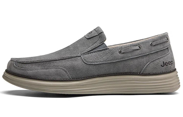 Jeep Canvas Slip-On Light Grey