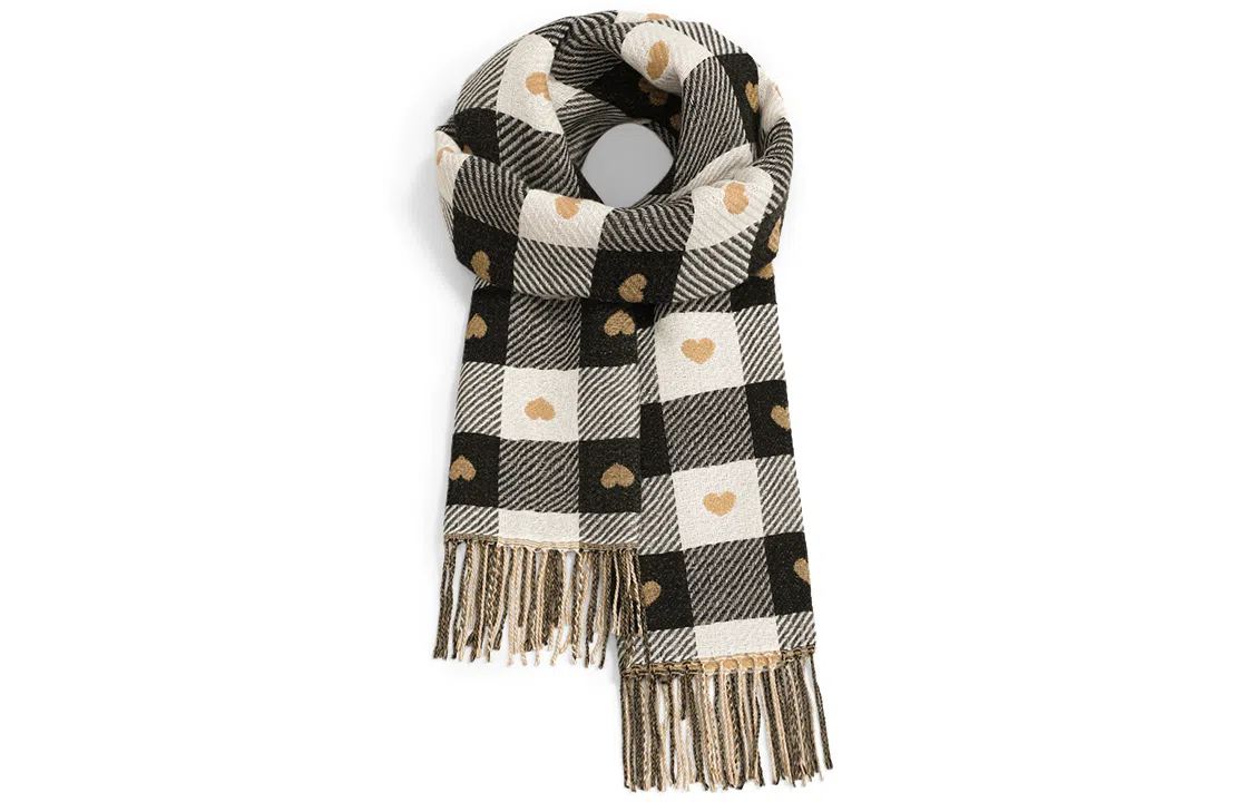 优幽兰 秋冬季仿羊绒针织加厚护脖子防风防寒保暖休闲高级感 绒线围巾 女款