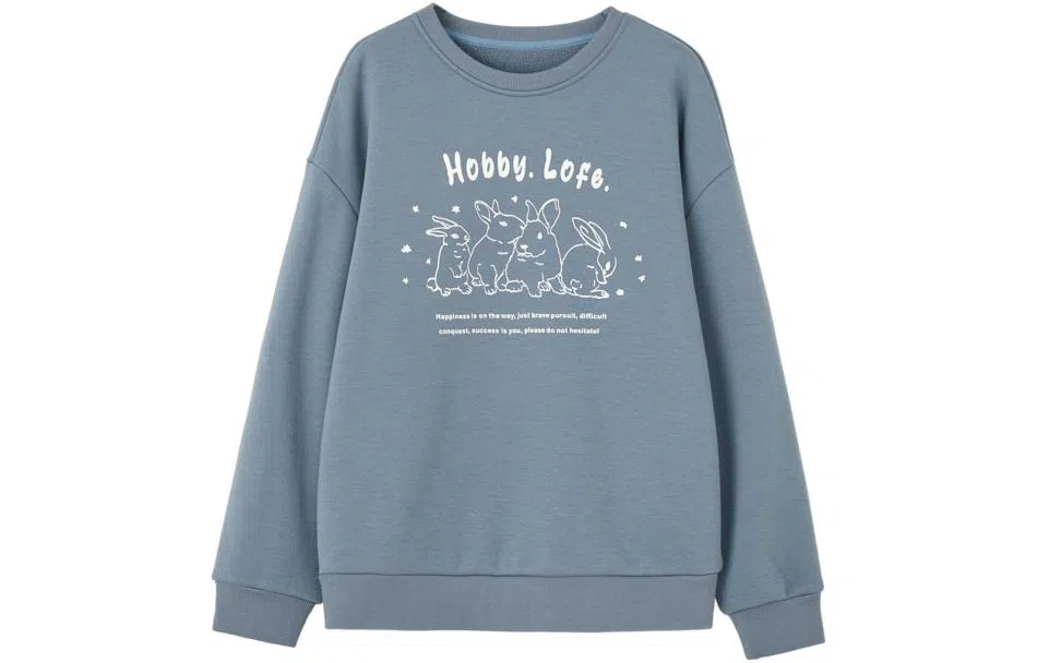 【dme】 字母休闲圆领长袖卫衣 女款