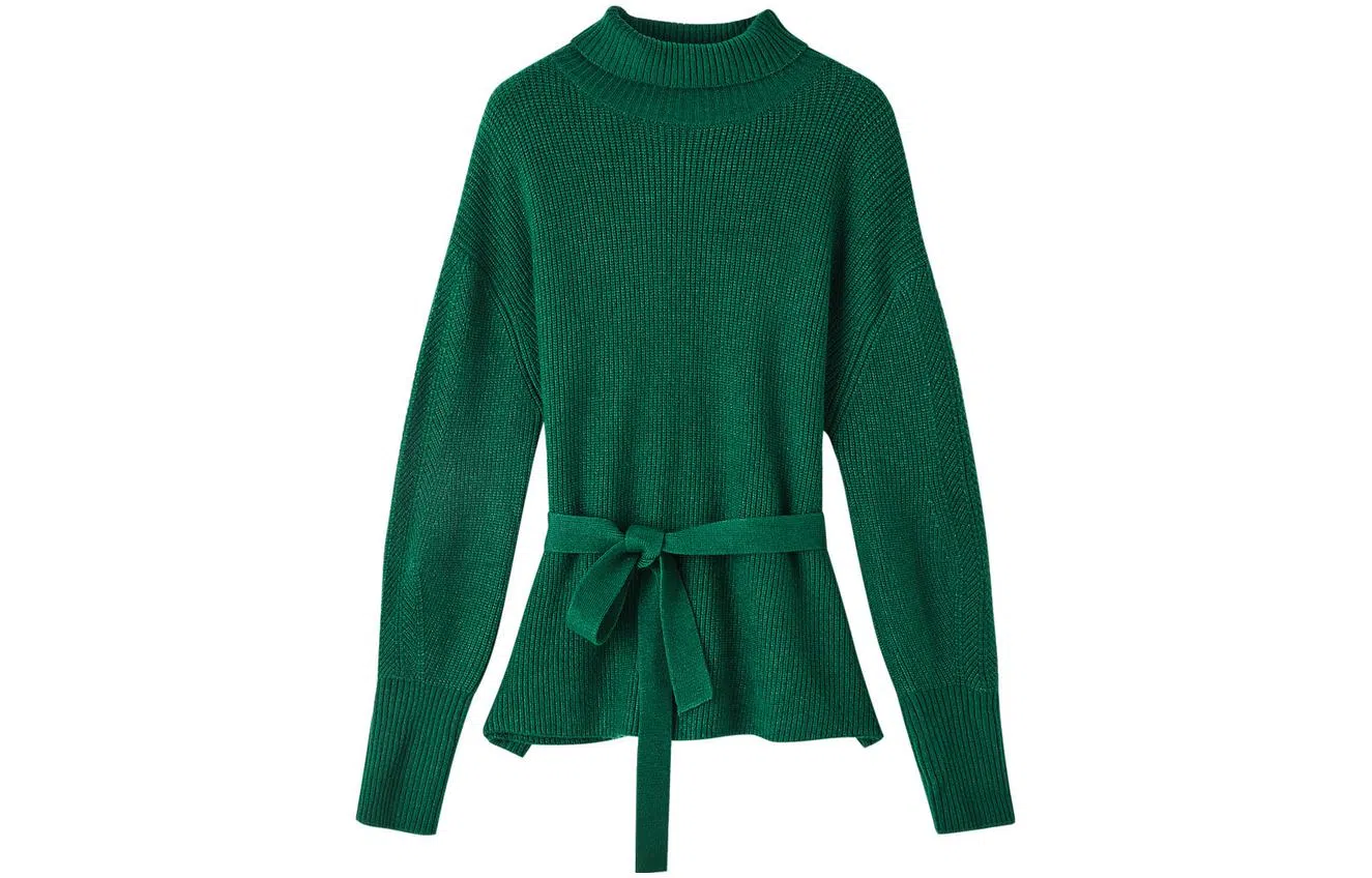 【dme】 高领系带慵懒宽松针织衫 女款