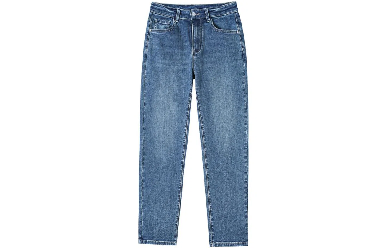 【dme】 高腰哈伦纯色牛仔裤 女款 牛仔蓝