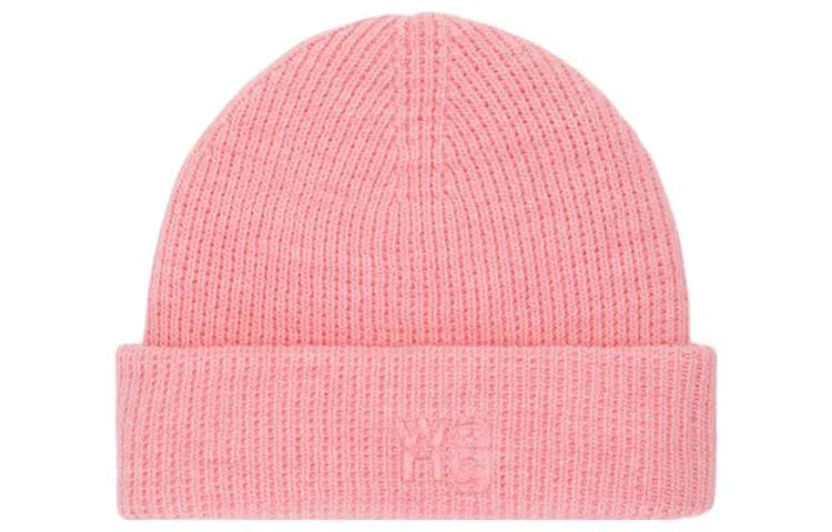 Alexander Wang Logo Knit Beanie Pink