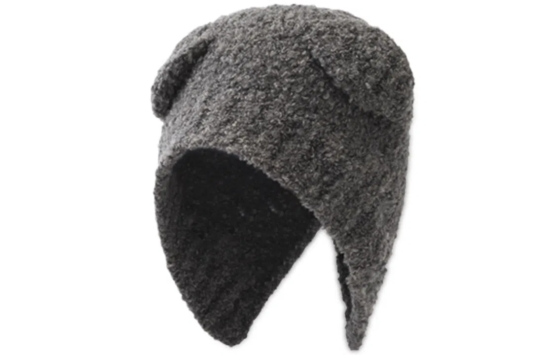 优幽兰 时尚包头帽东北加绒加厚毛绒帽百搭休闲毛线帽防风防寒保暖护耳小众 绒线帽 女款