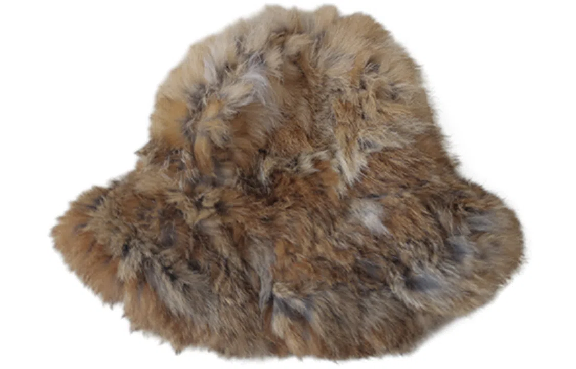 优幽兰 显脸小兔毛混纺防风防寒 加厚保暖护耳高级感小众 渔夫帽 女款