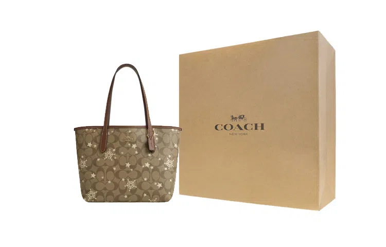 COACH City 29 Tote Bag Large Khaki