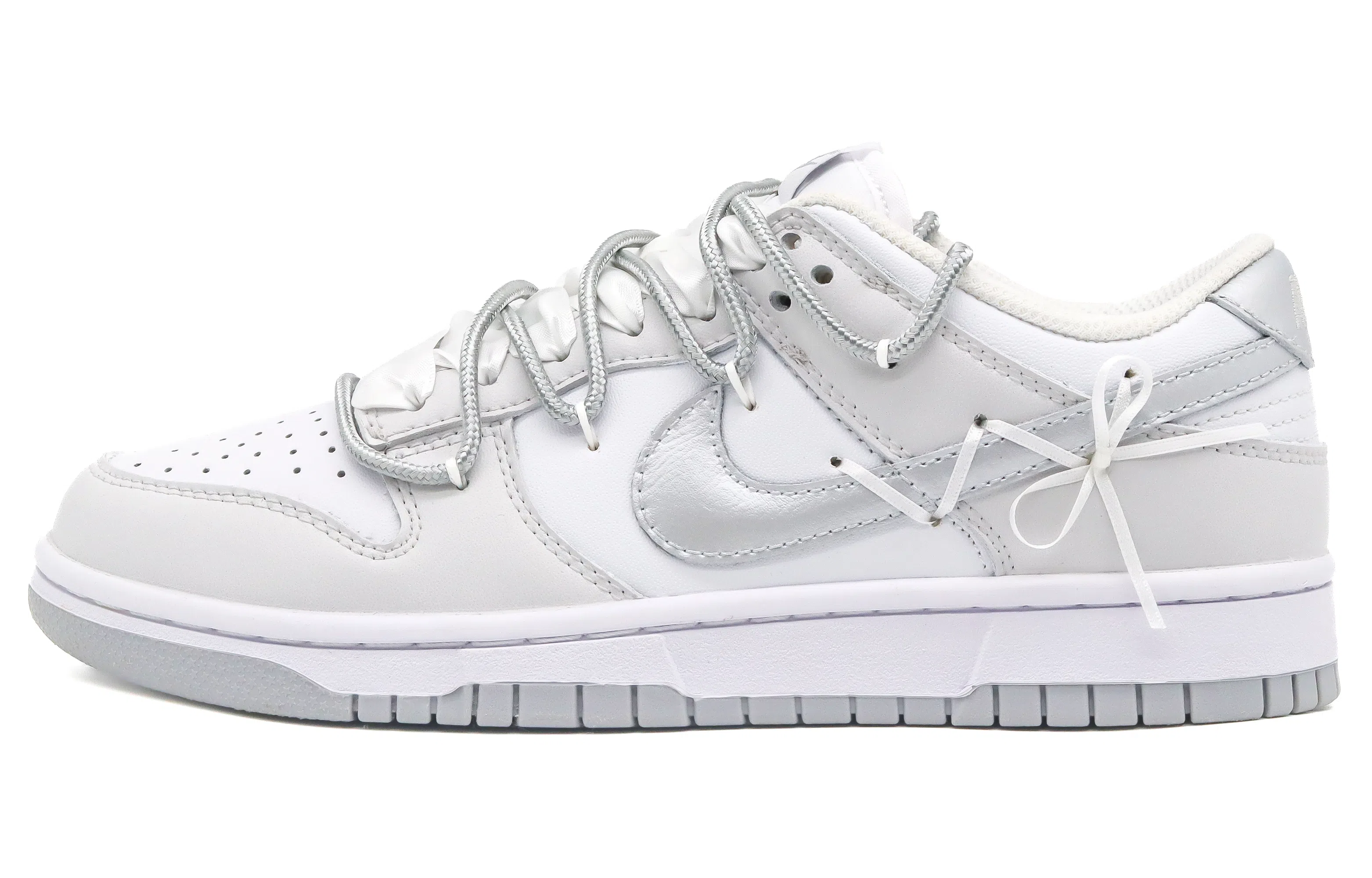 Nike Dunk Low GS White Silver