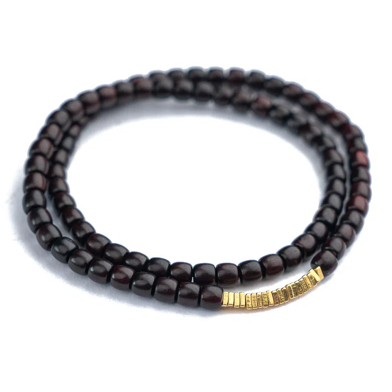 仙源 老型珠 碎银子招财 紫檀 木作手串 男女同款情侣款