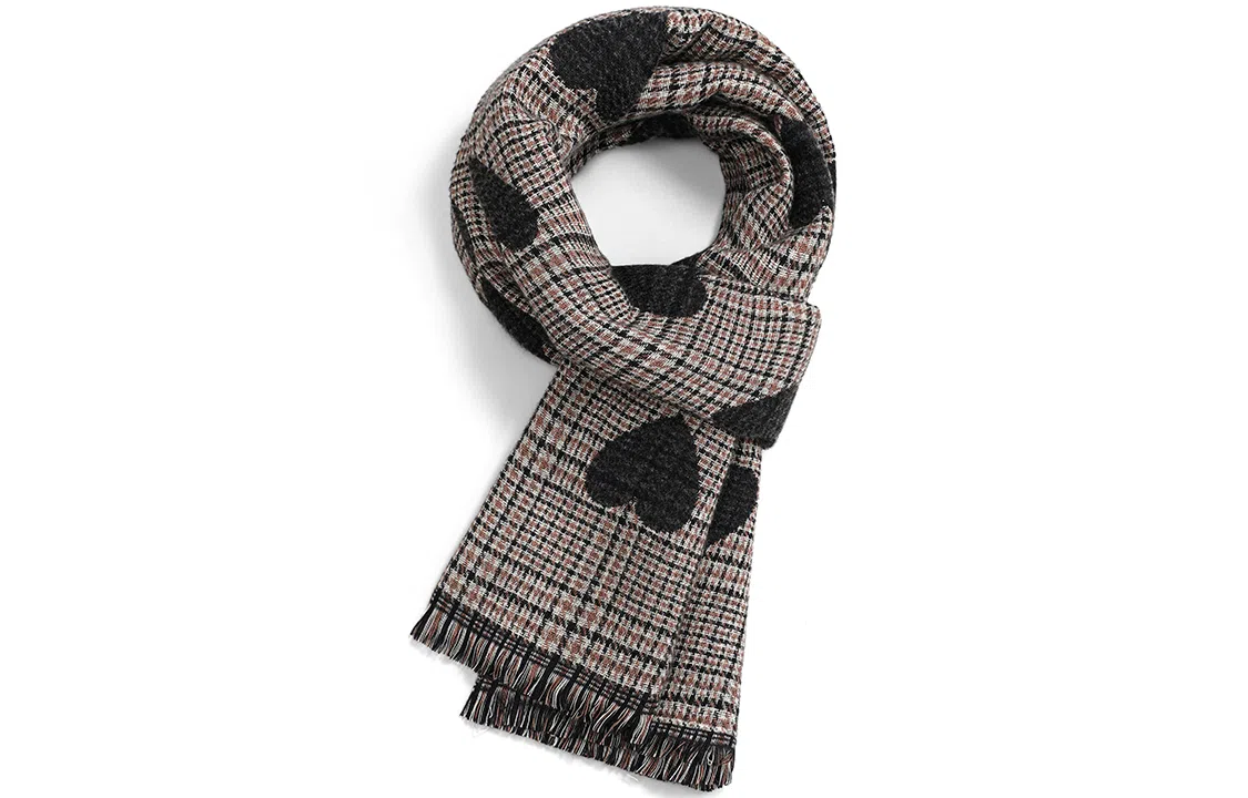 优幽兰 秋冬季百搭时尚空调房办公室保暖外搭防风防寒加厚 绒线围巾 女款