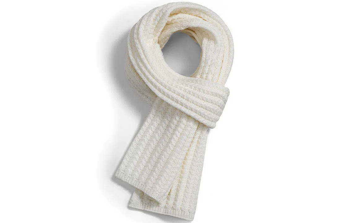 优幽兰 学生百搭时尚潮纯色加厚保暖秋冬季防风防寒护脖简约休闲潮流闺蜜 绒线围巾 男女同款情侣款