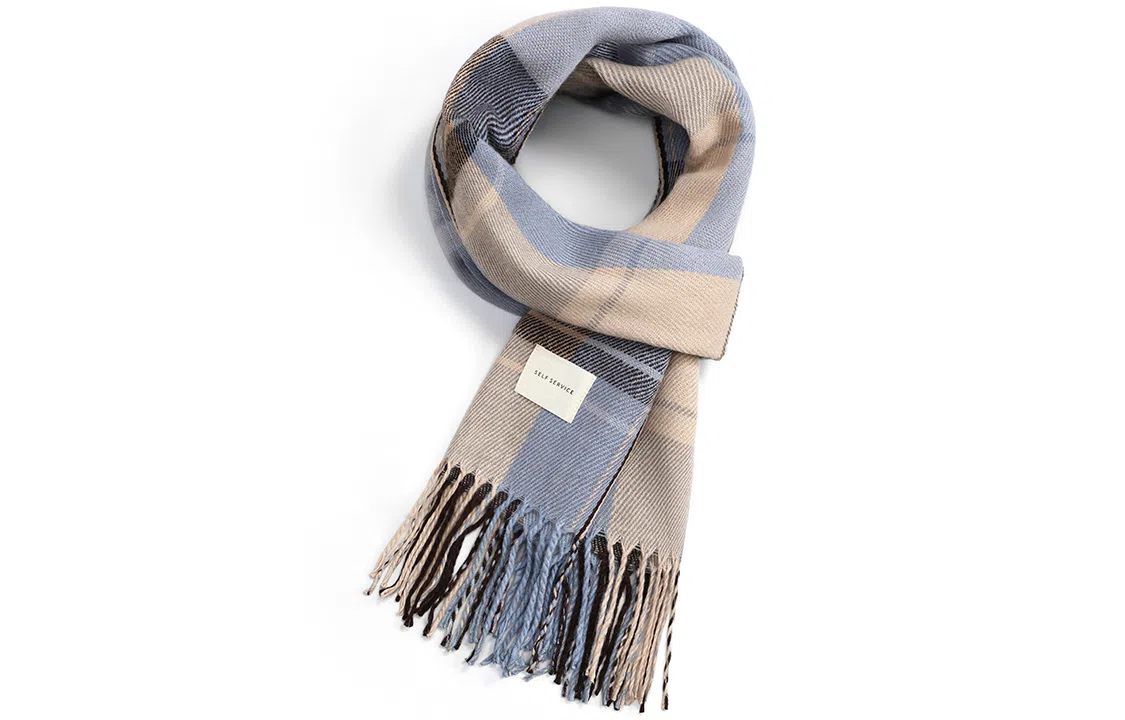 优幽兰 学生秋冬季圣诞简约潮流百搭时尚围脖加厚护脖子防风保暖简约休闲小众高级感闺蜜穿搭 绒线围巾披肩 男女同款情侣款