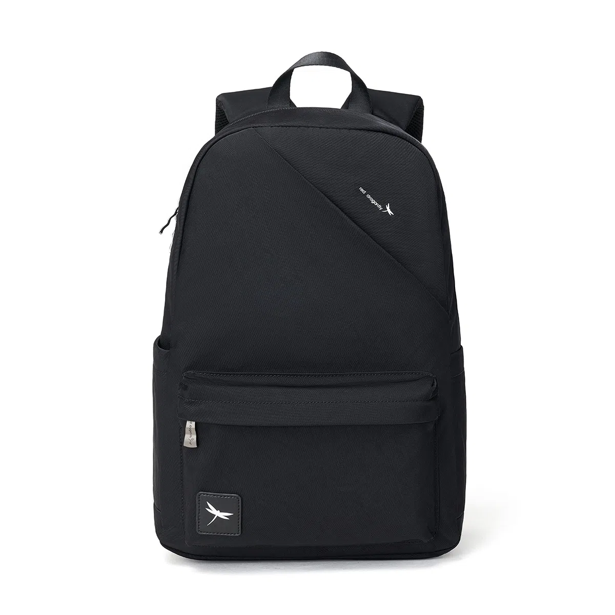 红蜻蜓 大容量轻便防水拉链开合 牛津布织物 书包背包双肩包 男款 黑色