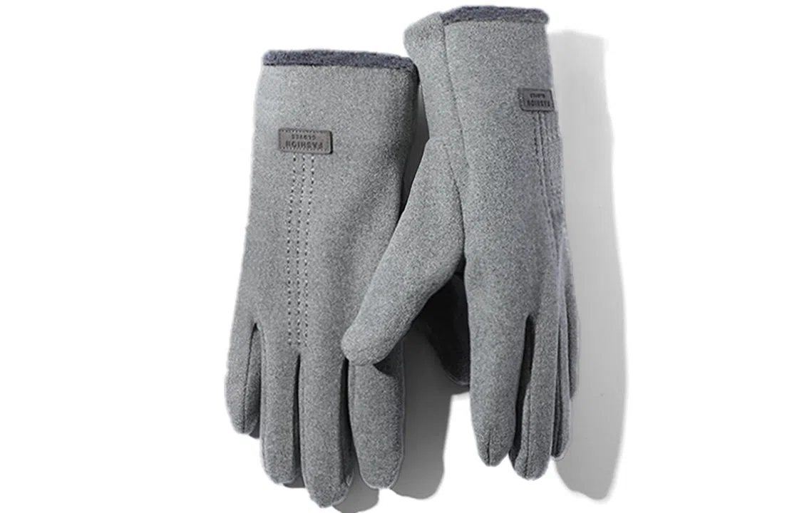 优幽兰 加厚加绒 实用百搭小众韩版 防寒防冻保暖 通勤电瓶车开车 便携纯色护手 手套 男女同款情侣款