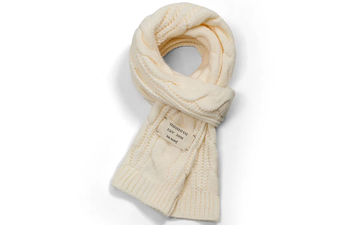 优幽兰 秋冬季百搭纯色围脖加厚保暖针织学生闺蜜防风防寒高级感穿搭 绒线围巾 男女同款情侣款