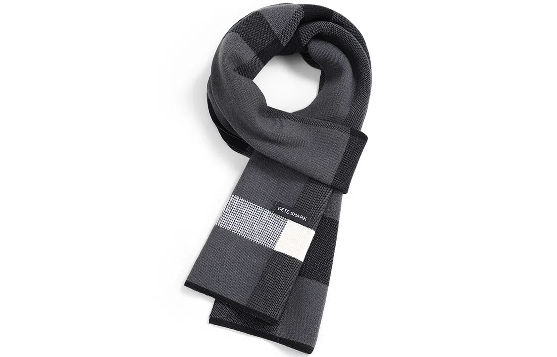 优幽兰 秋冬季经典格子撞色设计感学生百搭时尚防风防寒仿羊绒护脖子韩系高级感围脖脖套 绒线围巾 男女同款情侣款