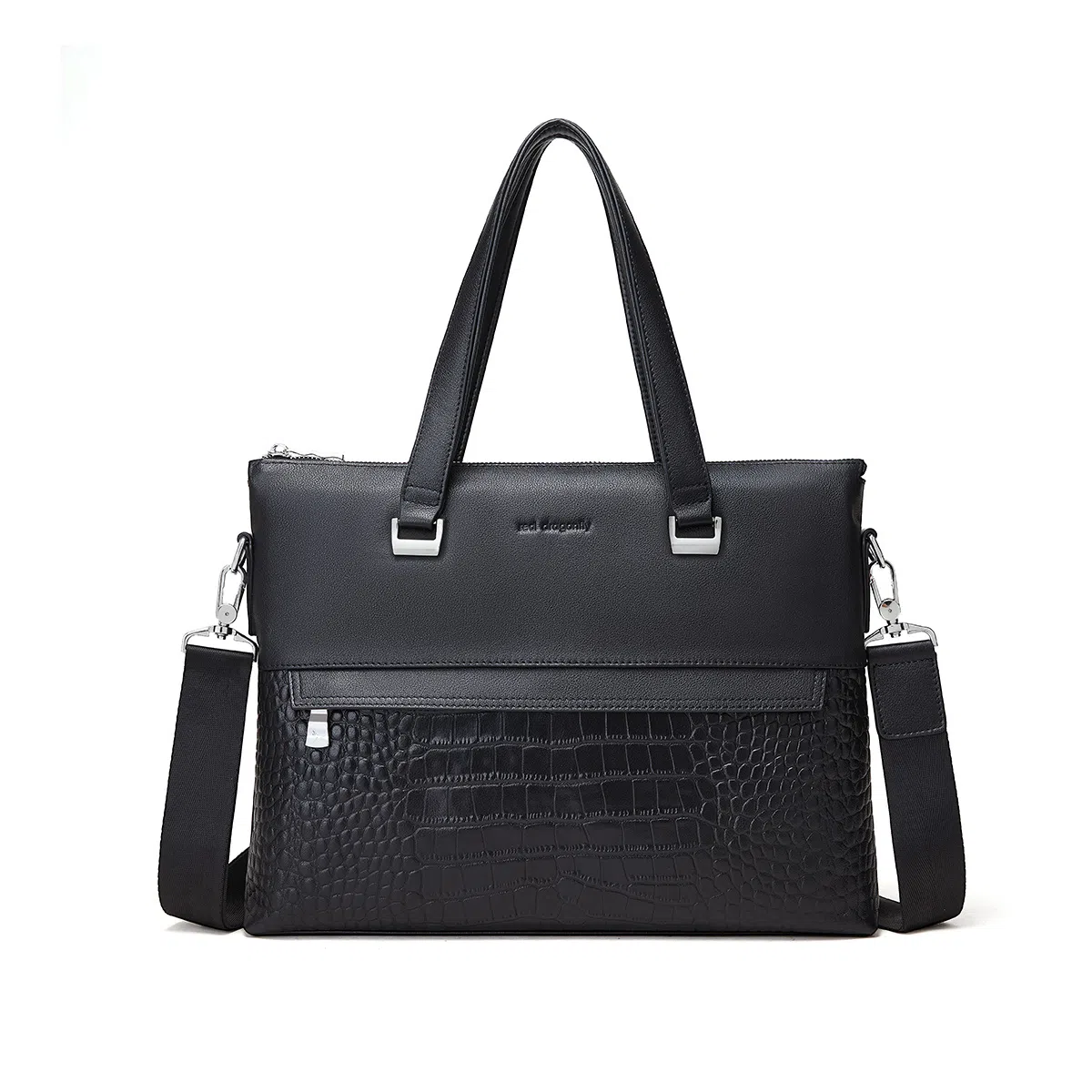 Red Dragonfly Briefcase Black