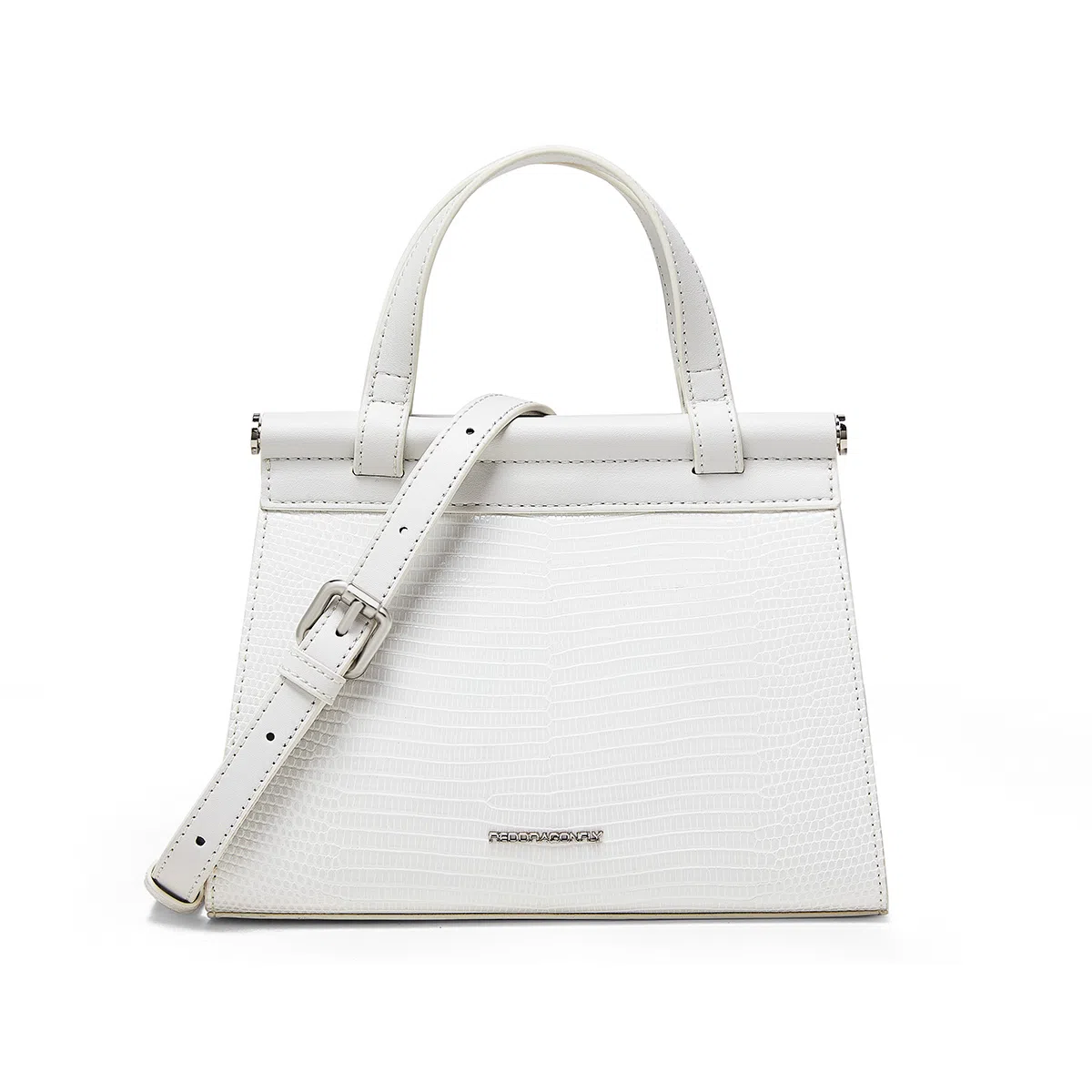 红蜻蜓 时尚蜥蜴纹女士小包包通勤手提包女式斜挎包女包 牛皮