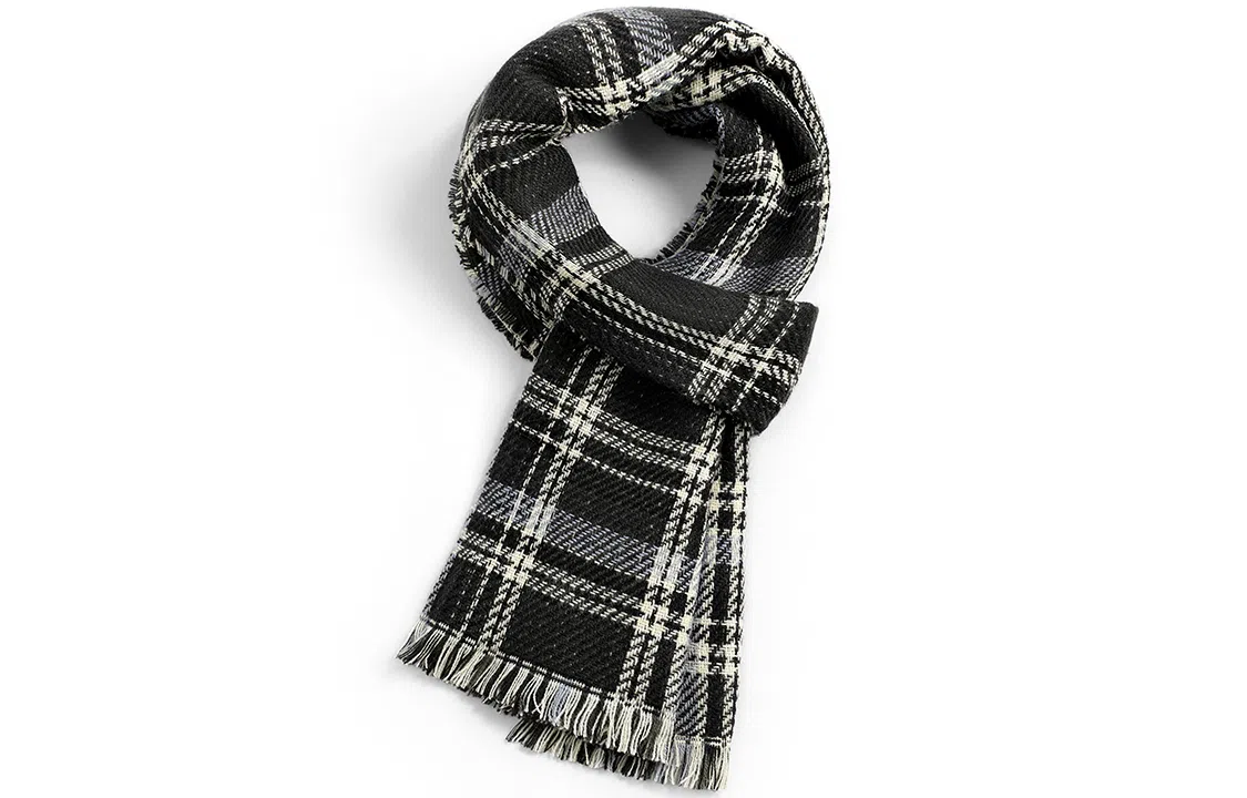 优幽兰 冬季百搭经典款针织围脖颈套加厚保暖休闲时尚防风防寒防冻护脖简约高级潮流穿搭 绒线围巾 男女同款情侣款