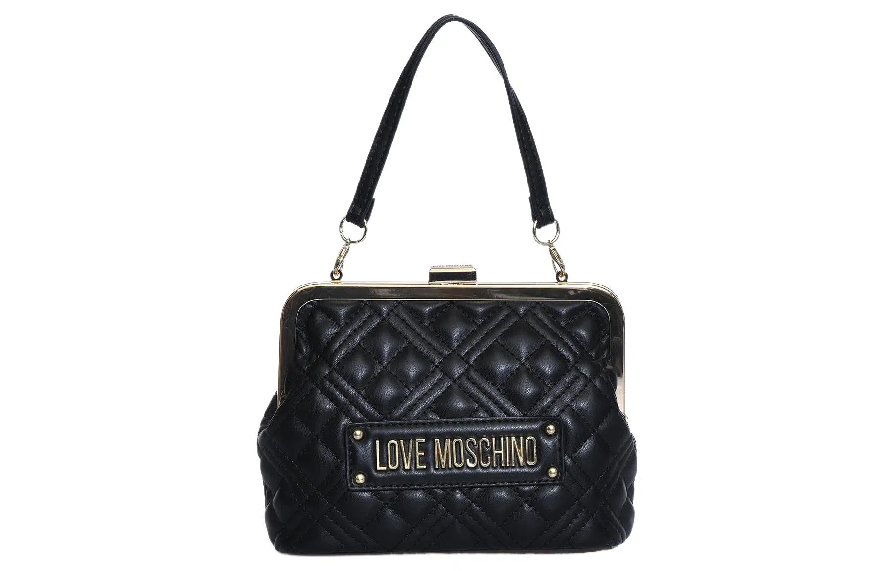 Love Moschino Logo PU Bag Black