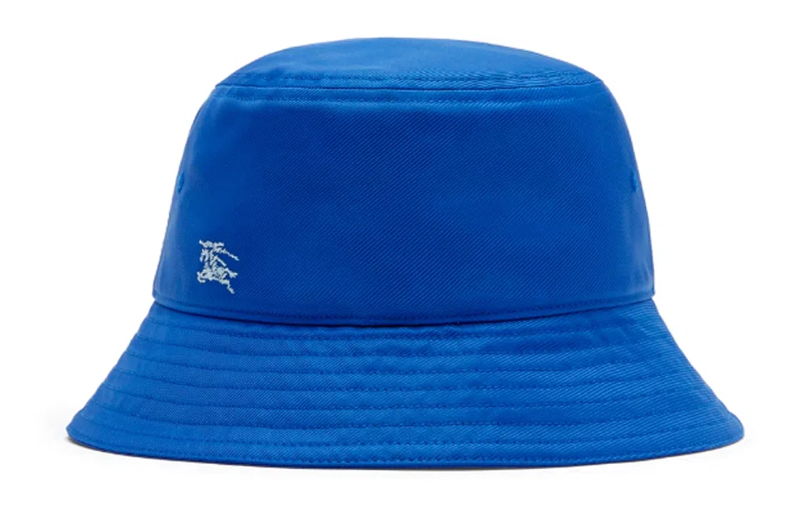 Burberry Equestrian Knight Logo Bucket Hat Blue