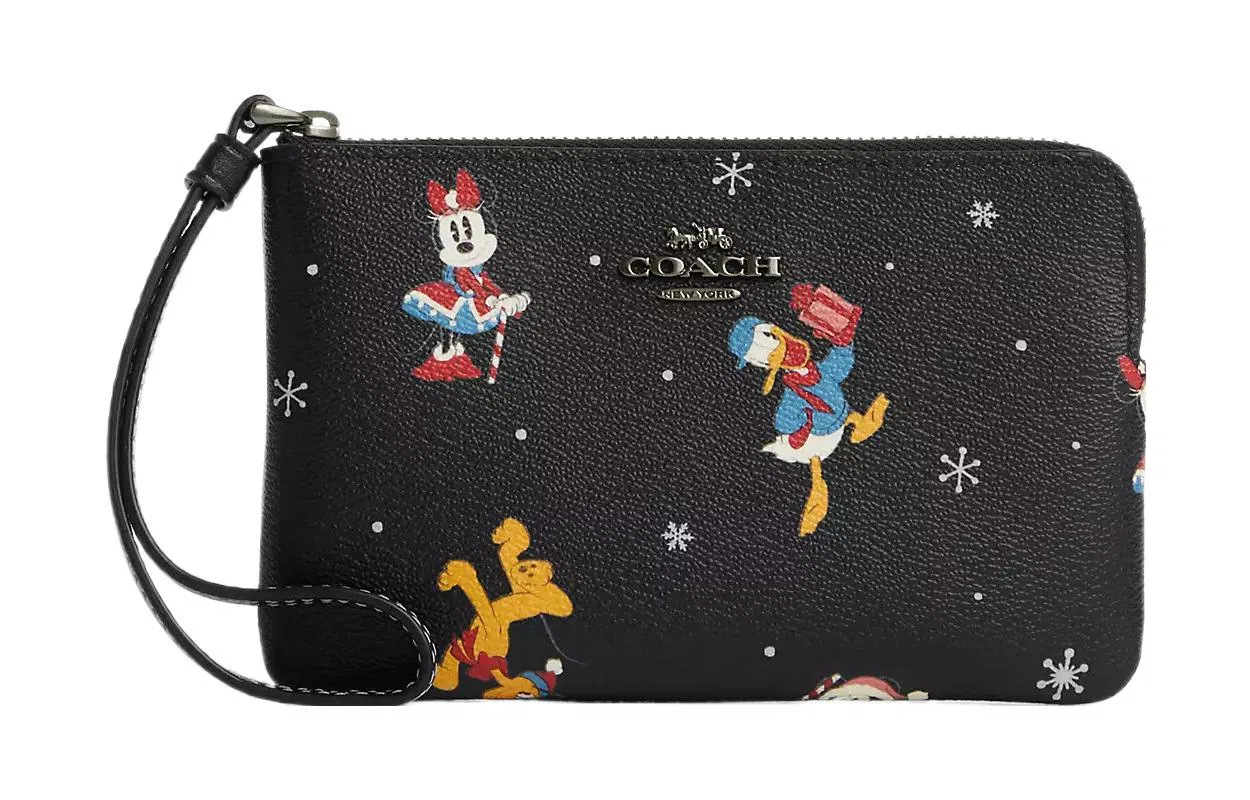 COACH x Disney Corner Zip 16 Logo
