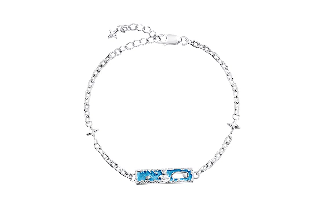 秦福炫 小王子与玫瑰轻奢小众设计感高级 手链 男女同款情侣款 银色 #礼物送女生