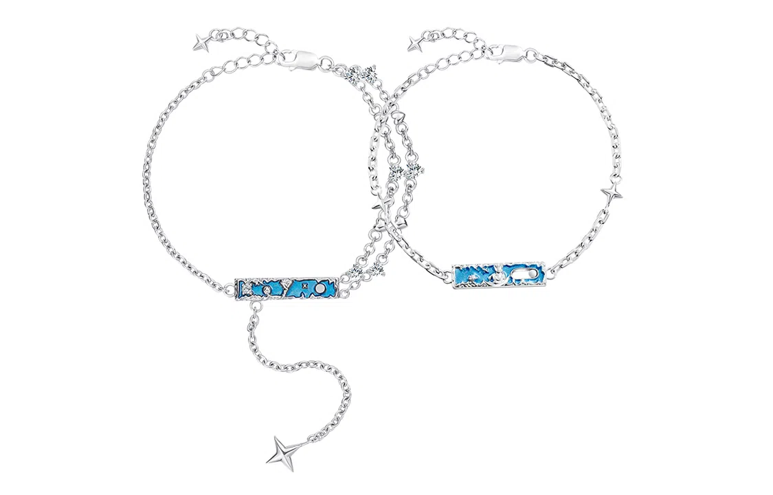 秦福炫 小王子与玫瑰轻奢小众设计感高级 手链 男女同款情侣款 银色 #礼物送女生