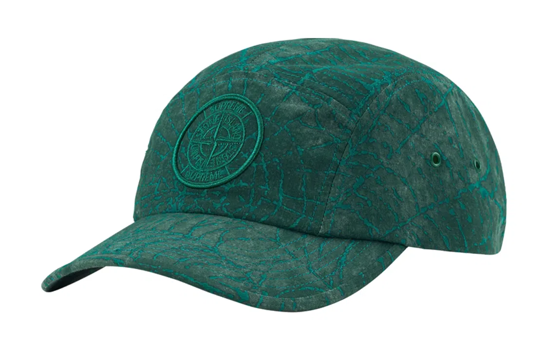 Supreme FW23 Week 10 Stone Island Camp Cap Green