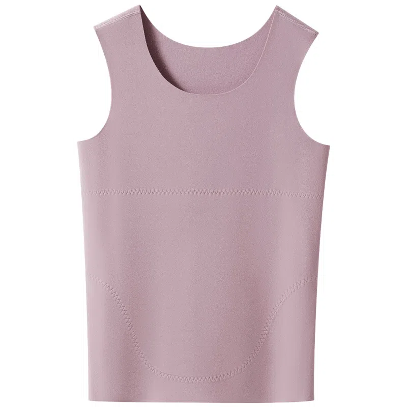 恒源祥 纯色无痕套头贴片护腹保暖上装 女款