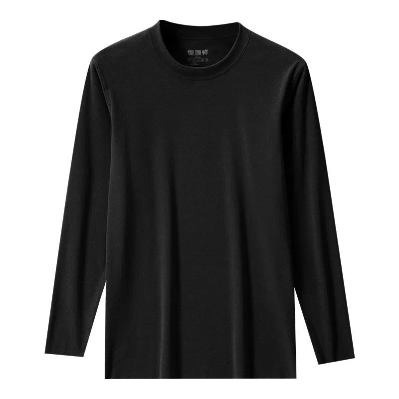 恒源祥 无痕抑菌双面磨毛保暖上装 男款