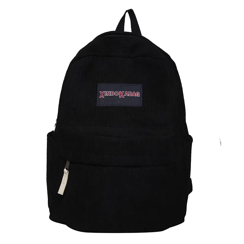 德力熊 时尚轻便大容量拉链开合 尼龙 书包背包双肩包 常规 男女同款情侣款 米白色/黑色/深棕/绿色