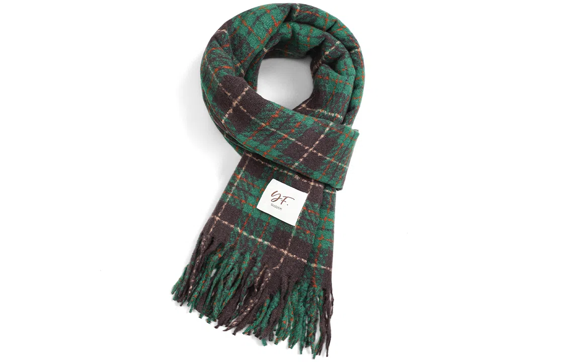 优幽兰 防风防寒护脖子保暖 小众高级感 绒线围巾 女款