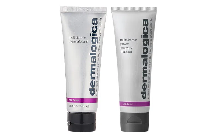 德美乐嘉 焕亮加乘涂抹面膜组合护肤套装 提亮保湿修护补水清洁 两支装