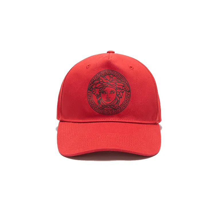 Versace Medusa Logo Cap Red Pink