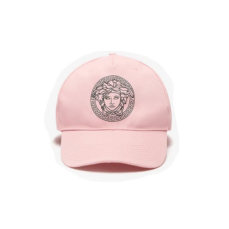 Versace Medusa Logo Cap Red Pink