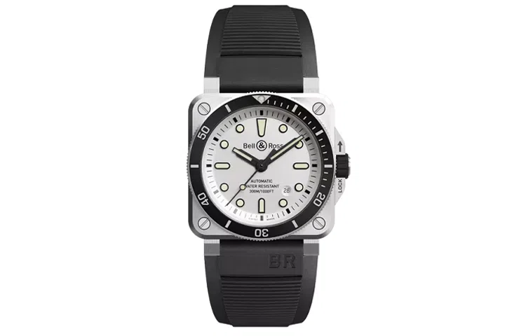 BELL ROSS INSTRUMENTS 300 42mm BR0392-D-WH-STSRB