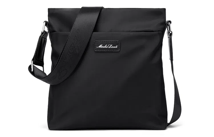 Mashalanti Casual Nylon Crossbody Bag Black