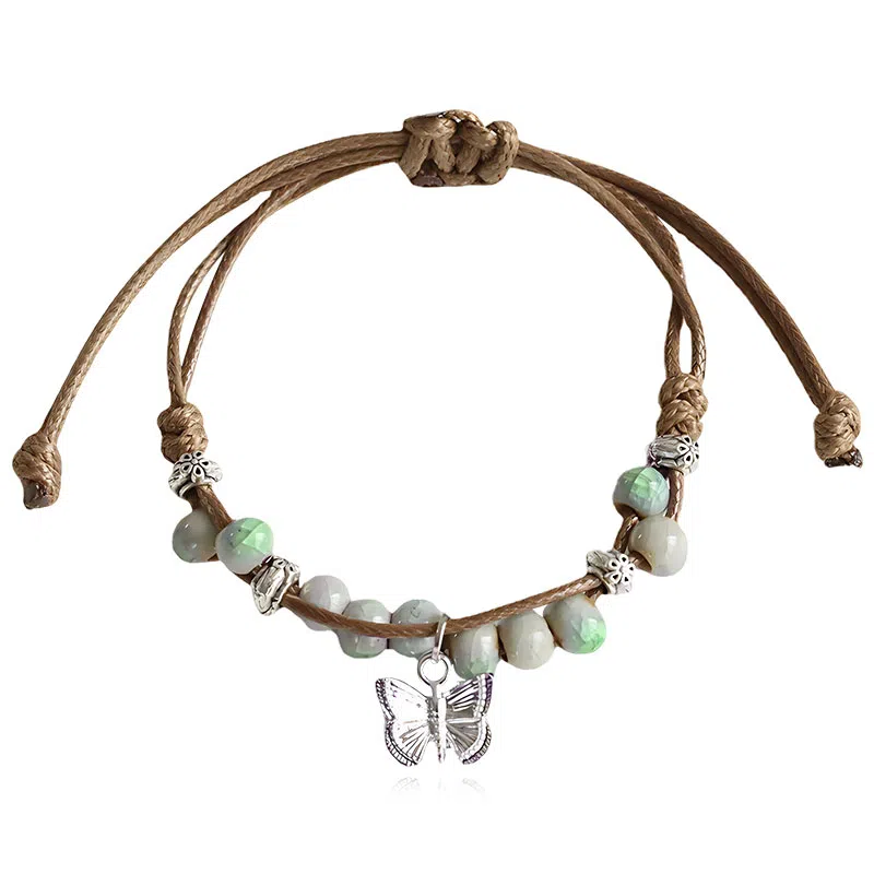 饰伴 国潮小众设计感复古新国风文艺蝴蝶手链 时尚潮流可爱百搭手饰 女款