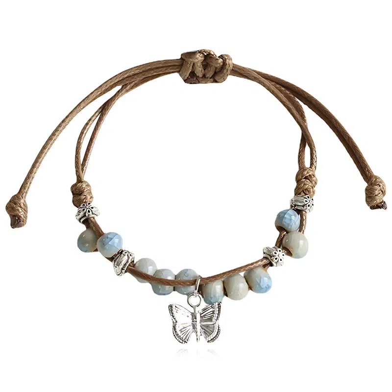 饰伴 国潮小众设计感复古新国风文艺蝴蝶手链 时尚潮流可爱百搭手饰 女款