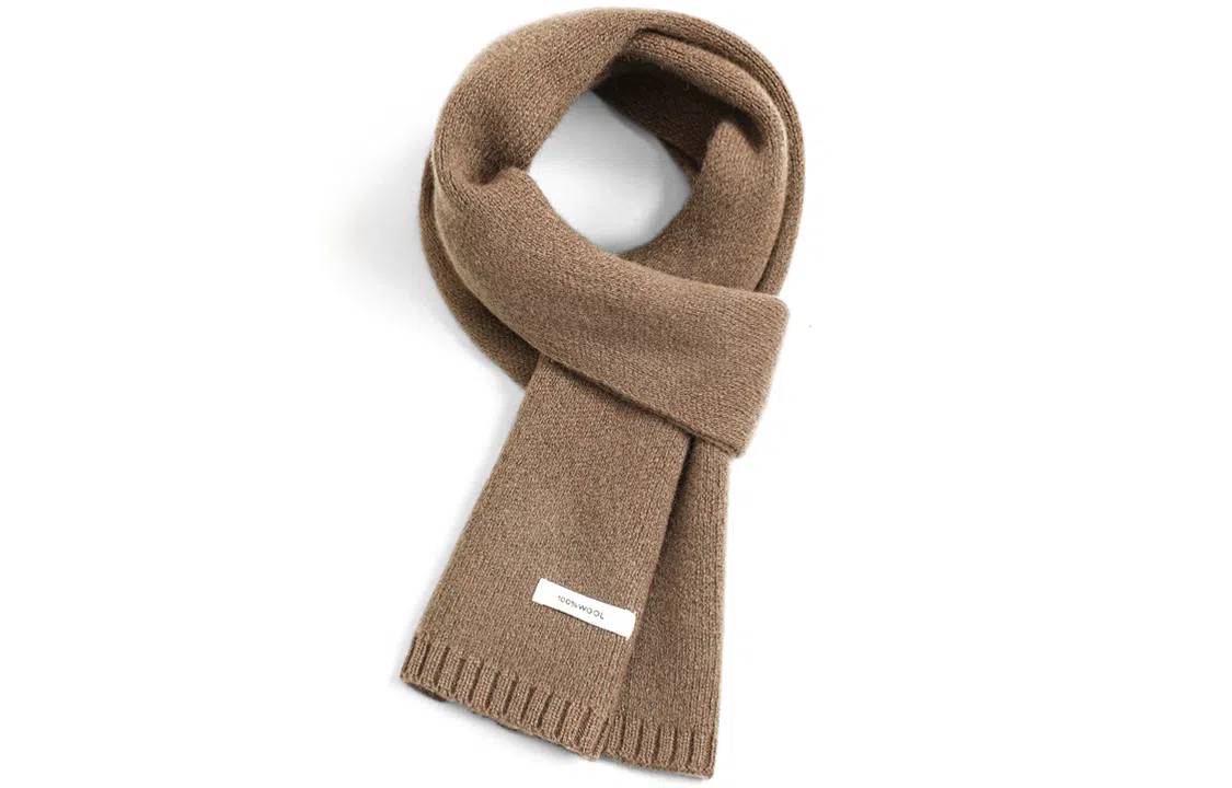 优幽兰 加厚护脖子防风防寒保暖 纯色 绒线围巾 男女同款情侣款