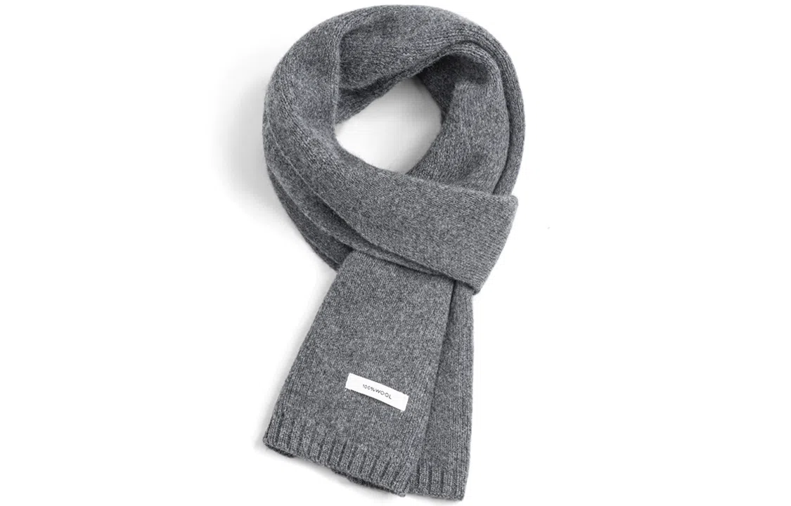 优幽兰 加厚护脖子防风防寒保暖 纯色 绒线围巾 男女同款情侣款