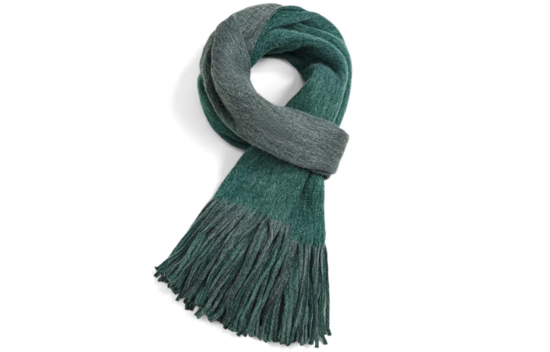 优幽兰 防风防寒大蓬松休闲双面可戴多用途高级感保暖小众 绒线围巾 女款