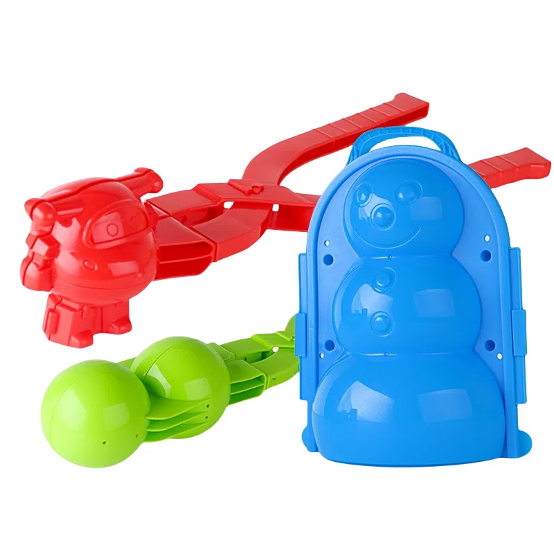 小牧马 爱心夹雪球夹子 打雪仗雪地模具 玩雪套装 玩具