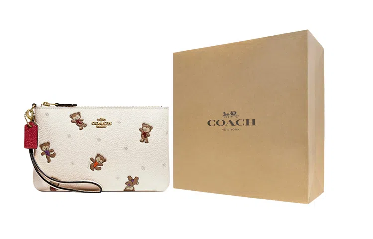 COACH Wristlet 19 White