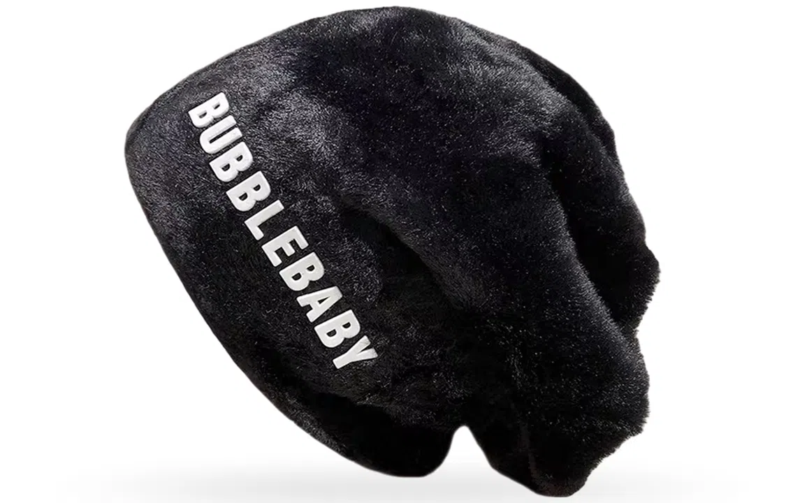 优幽兰 堆堆针织加厚大头围包头防风防寒保暖高级感 绒线帽 女款