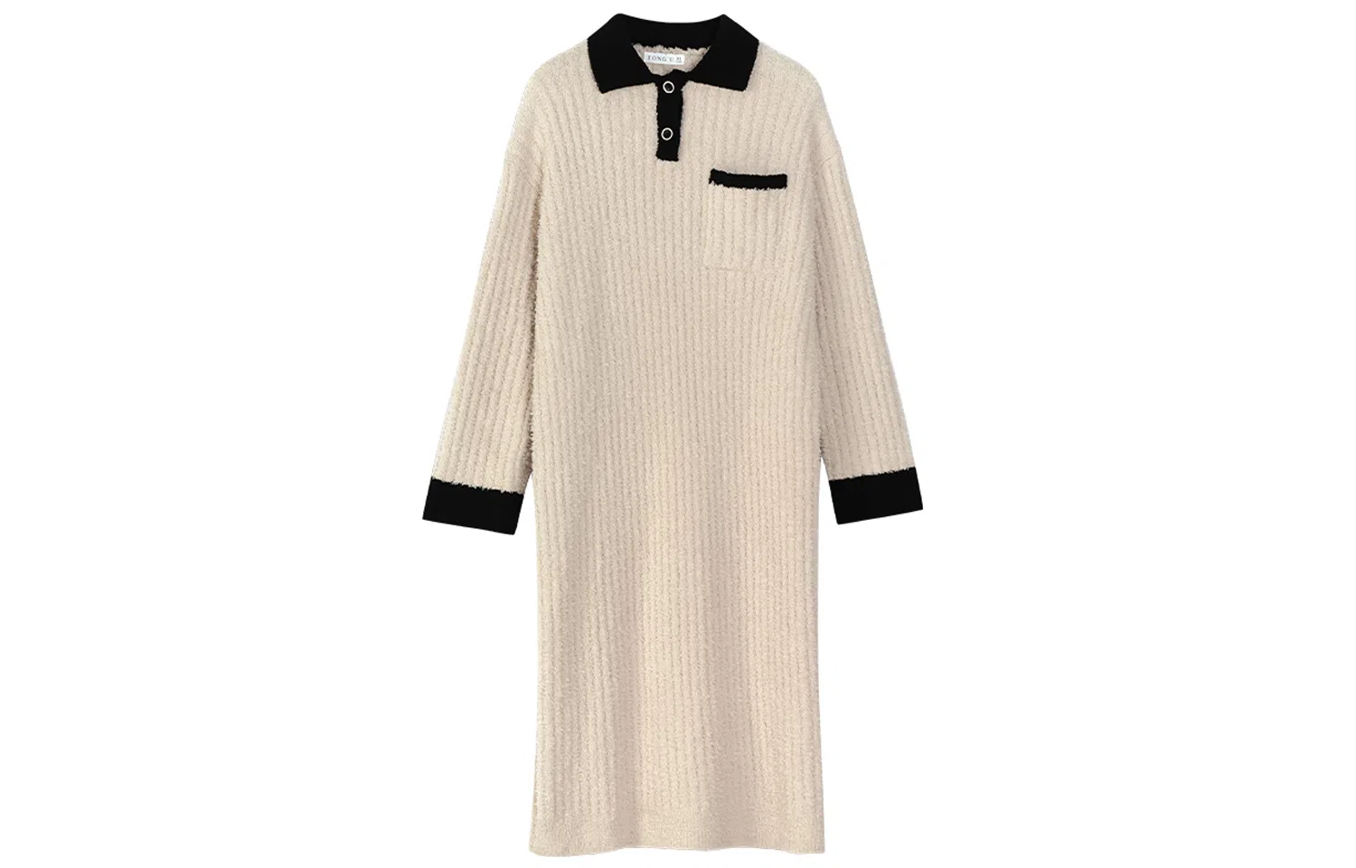 同语 睡裙女秋冬季珊瑚绒加厚长裙睡衣女士半边绒加绒可外穿家居服 家居连衣裙 稥杏色 女款